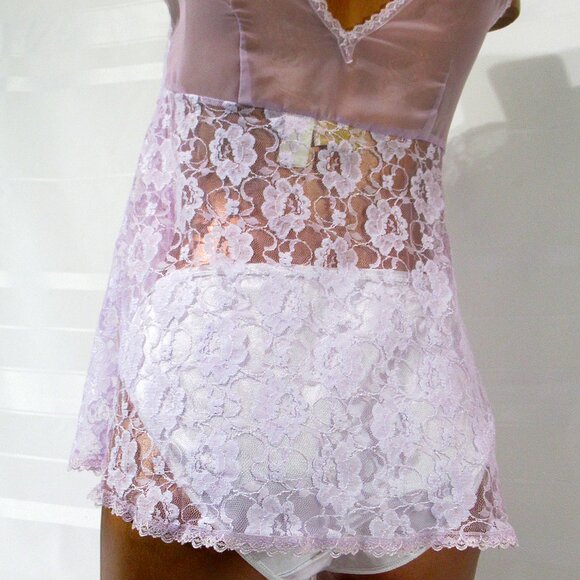 Vintage Delicates Flyaway Lacy Babydoll L - Picture 6 of 9